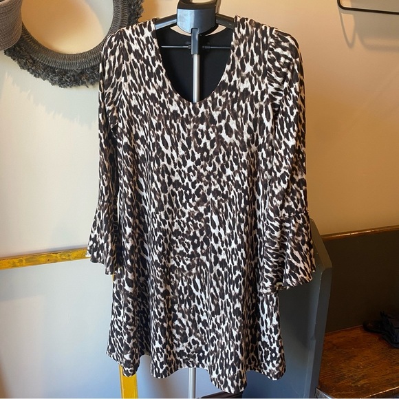 Karen Kane Leopard Print Women's Dress - Picture 1 of 3